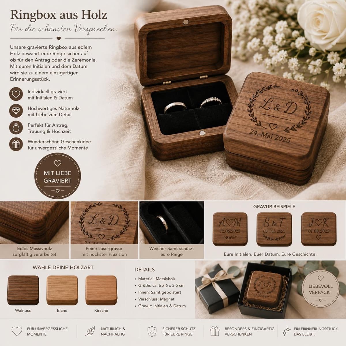 Ringbox aus Holz