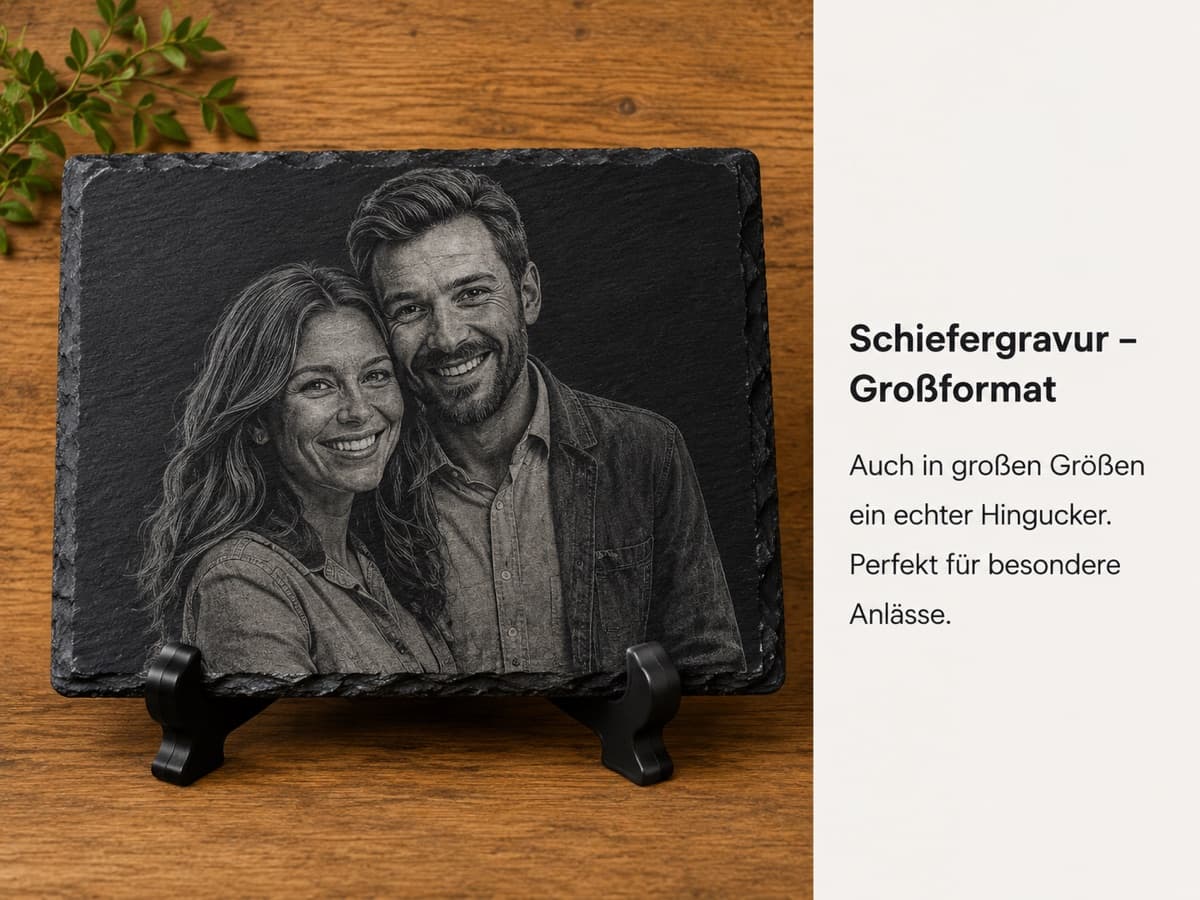 Schiefergravur Großformat